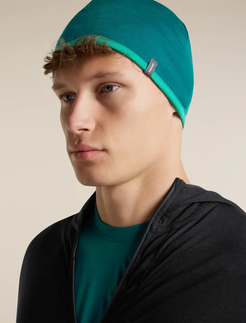 Icebreaker 200 Oasis Reverse Beanie in Tidal Teal / Fresh-4