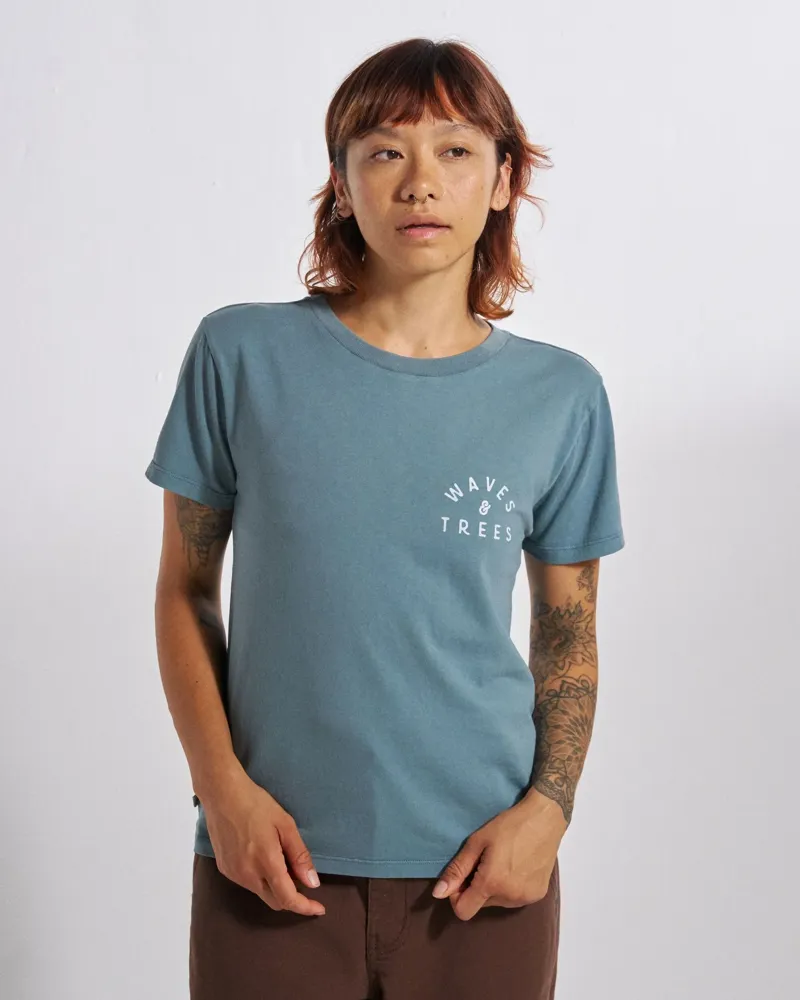 Passenger Womens Penida T-Shirt in Stormy Blue-2