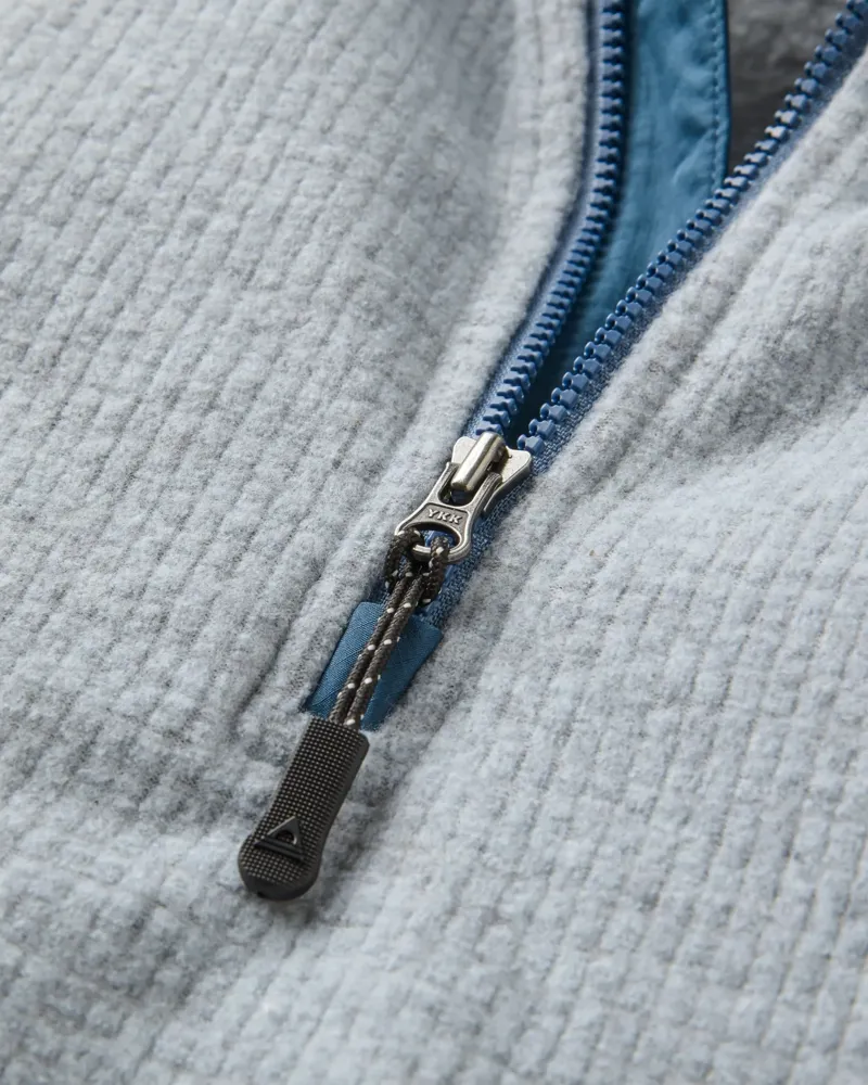 Passenger Men's Forestscape Recycled Fleece Hoodie in Grey Marl-5