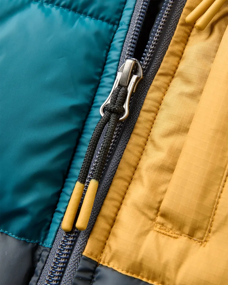 Passenger Womens Inspire Recycled Insulated Hooded Jacket 2 in Charcoal / Mediterranean-2