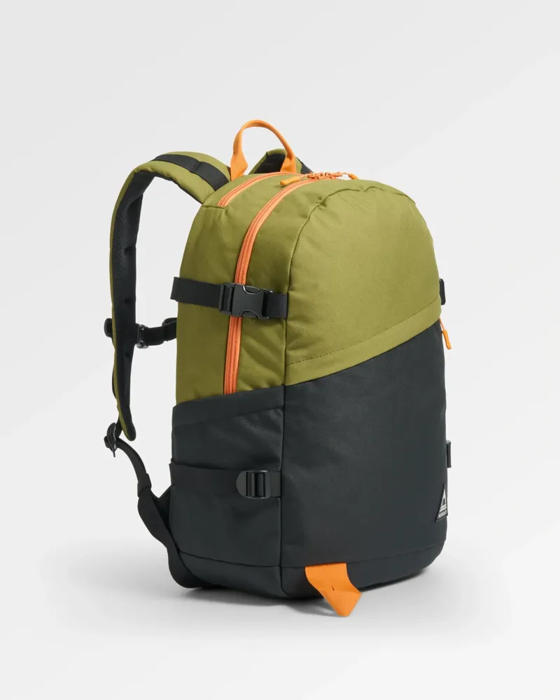 Passenger Boondocker Zip Recycled 22L Backpack in Black / Khaki-1