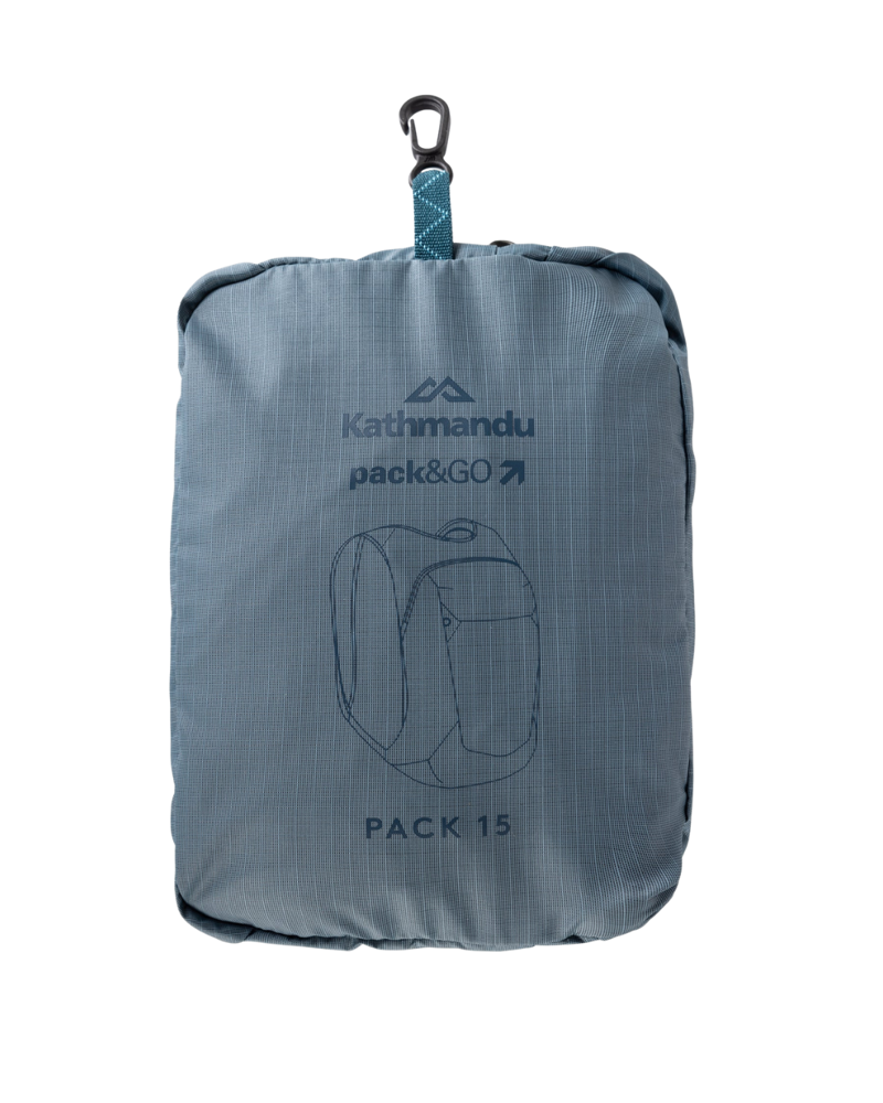 Kathmandu Pack and Go Pack in Washed Blue-2