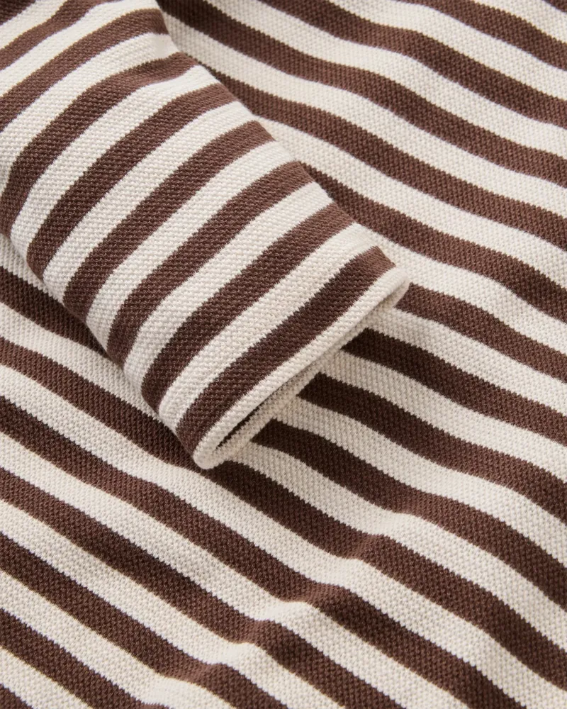 Passenger Womens Panorama Striped L/S T-Shirt in Chestnut-2