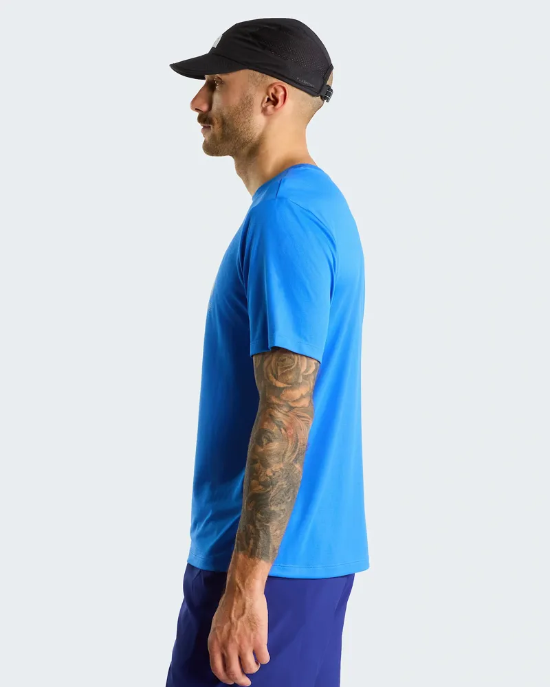 The North Face Mens 24/7 Logo Graphic S/S Tee in Active Blue-6