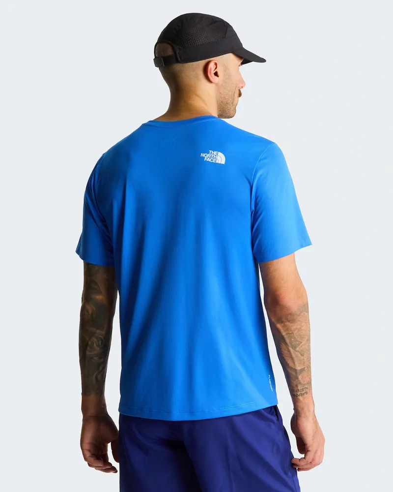 The North Face Mens 24/7 Logo Graphic S/S Tee in Active Blue-5