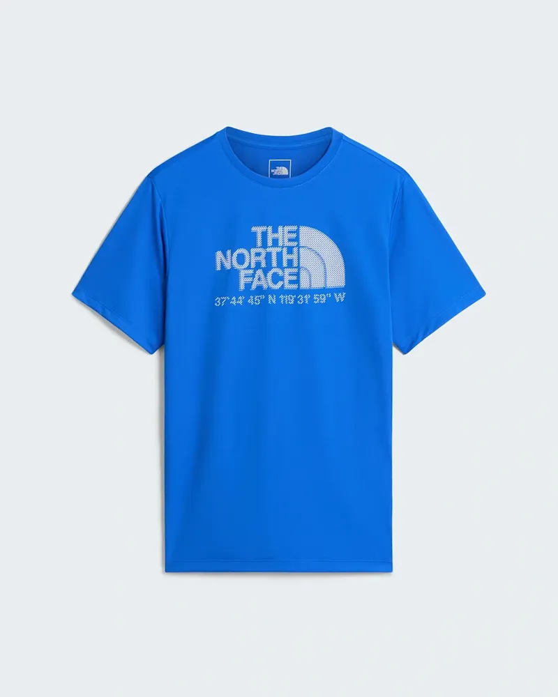 The North Face Mens 24/7 Logo Graphic S/S Tee in Active Blue-9