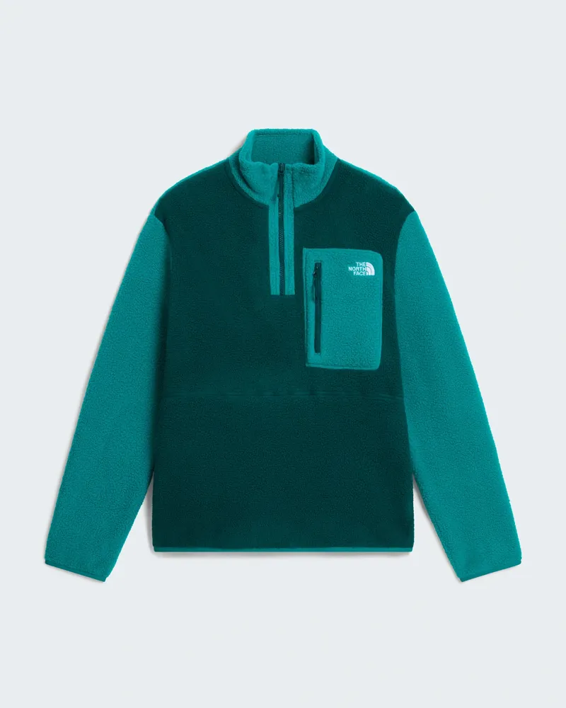 The North Face Mens Yumiori 1/4 Zip in Pacific Teal / Restorative Teal-2