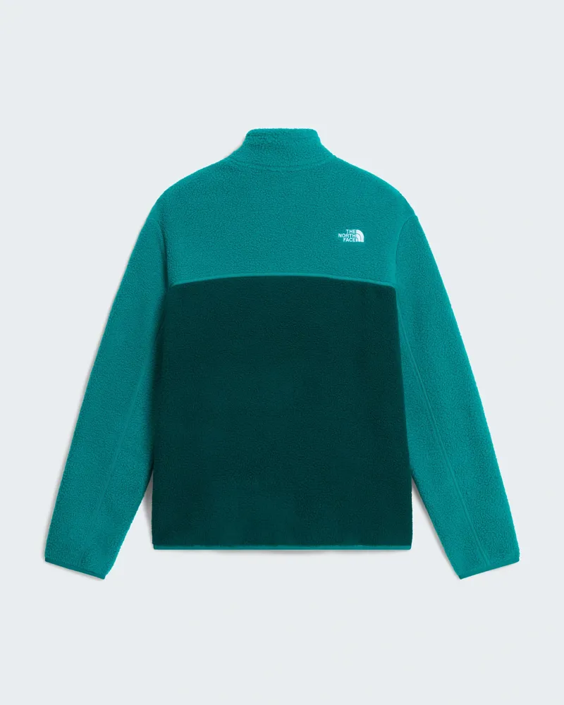 The North Face Mens Yumiori 1/4 Zip in Pacific Teal / Restorative Teal-3