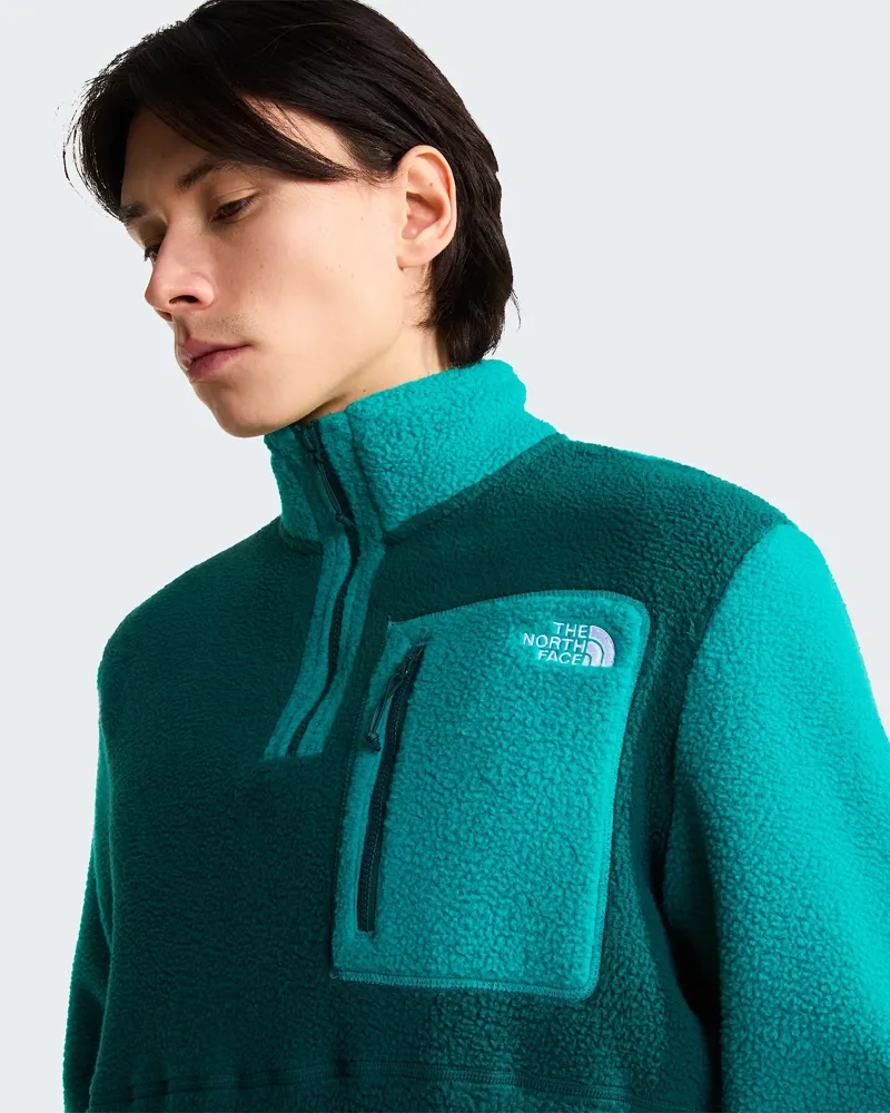 The North Face Mens Yumiori 1/4 Zip in Pacific Teal / Restorative Teal-7