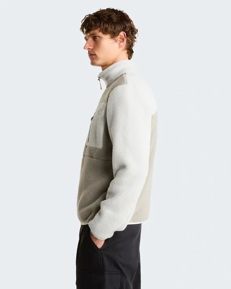The North Face Mens Yumiori 1/4 Zip in Stone Slab / Cumulous Cloud-8