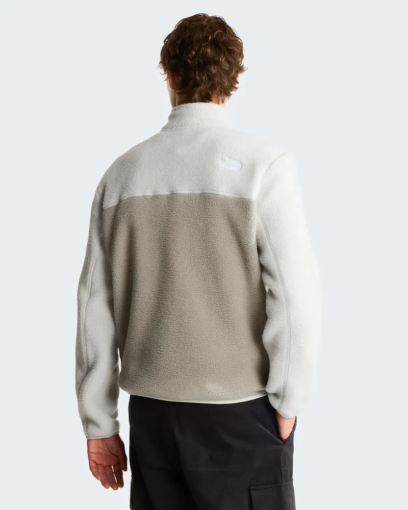 The North Face Mens Yumiori 1/4 Zip in Stone Slab / Cumulous Cloud-6