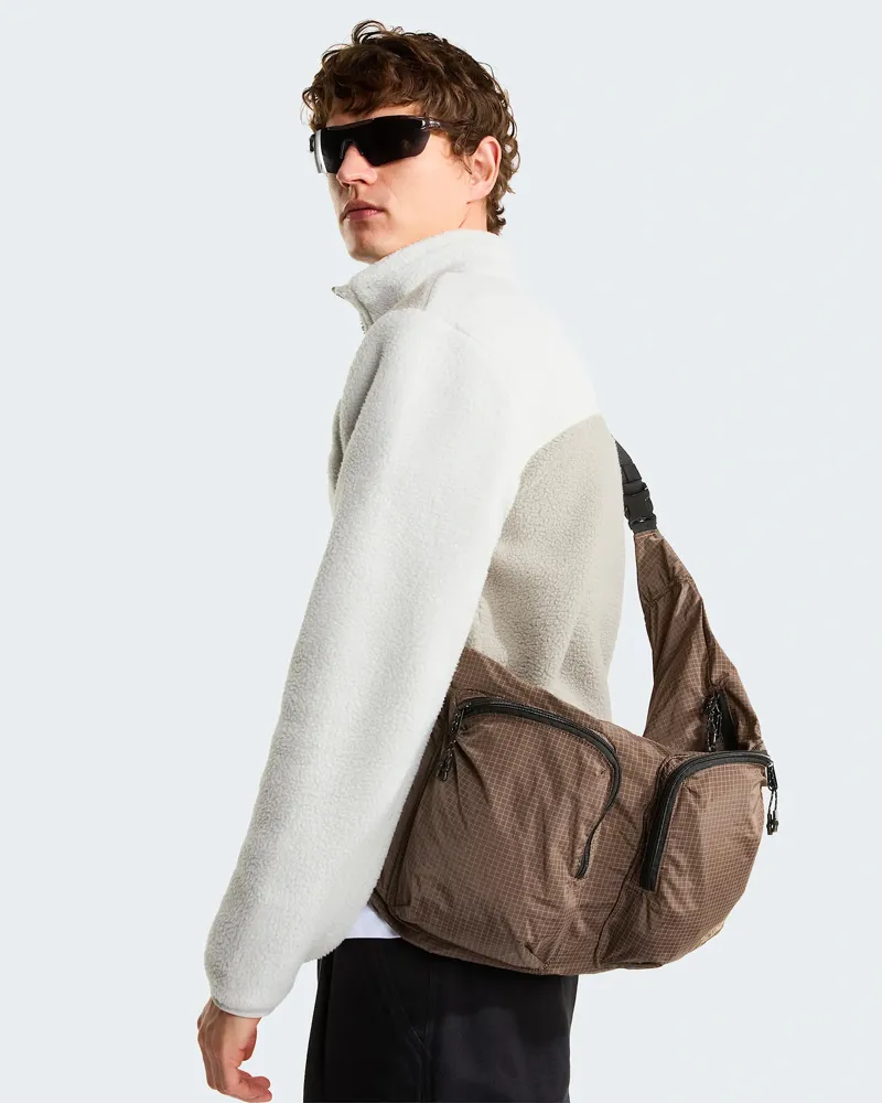 The North Face Mens Yumiori 1/4 Zip in Stone Slab / Cumulous Cloud-5