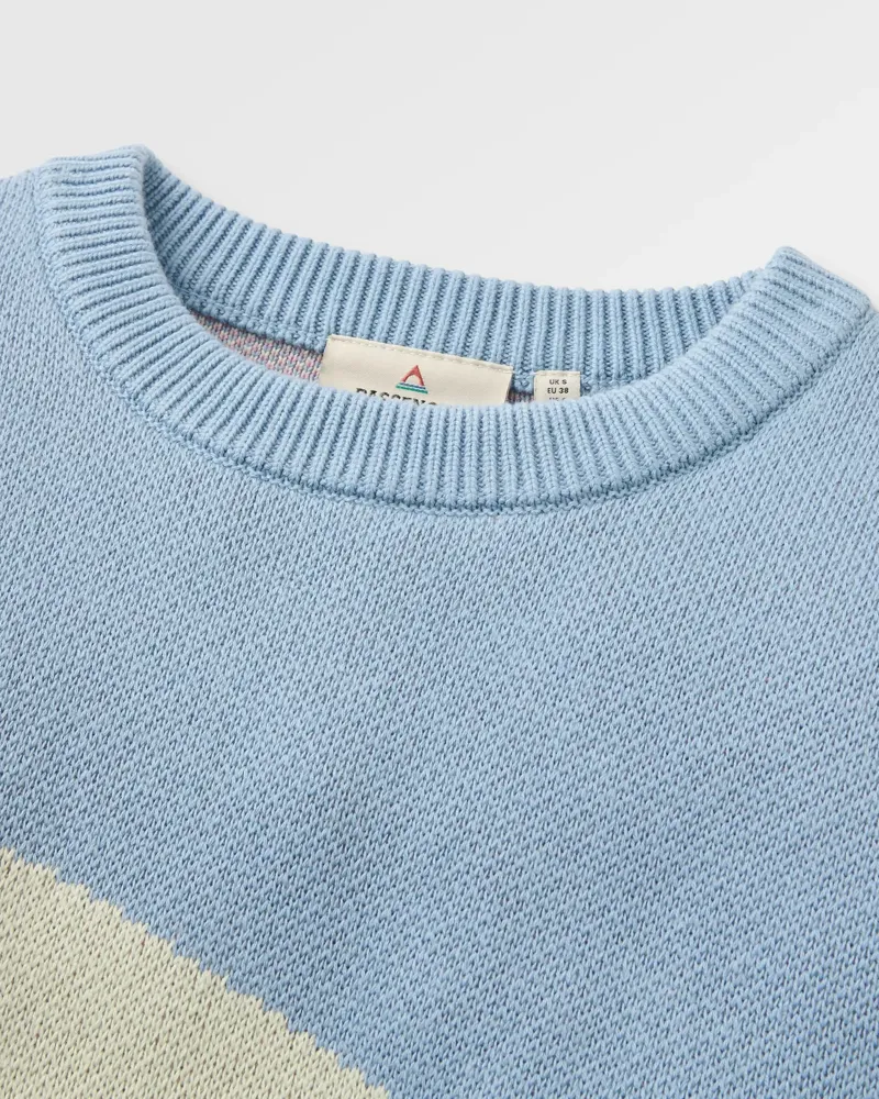 Passenger Women's Scenic 2 Recycled Knitted Jumper in Scenic Stormy Blue-2