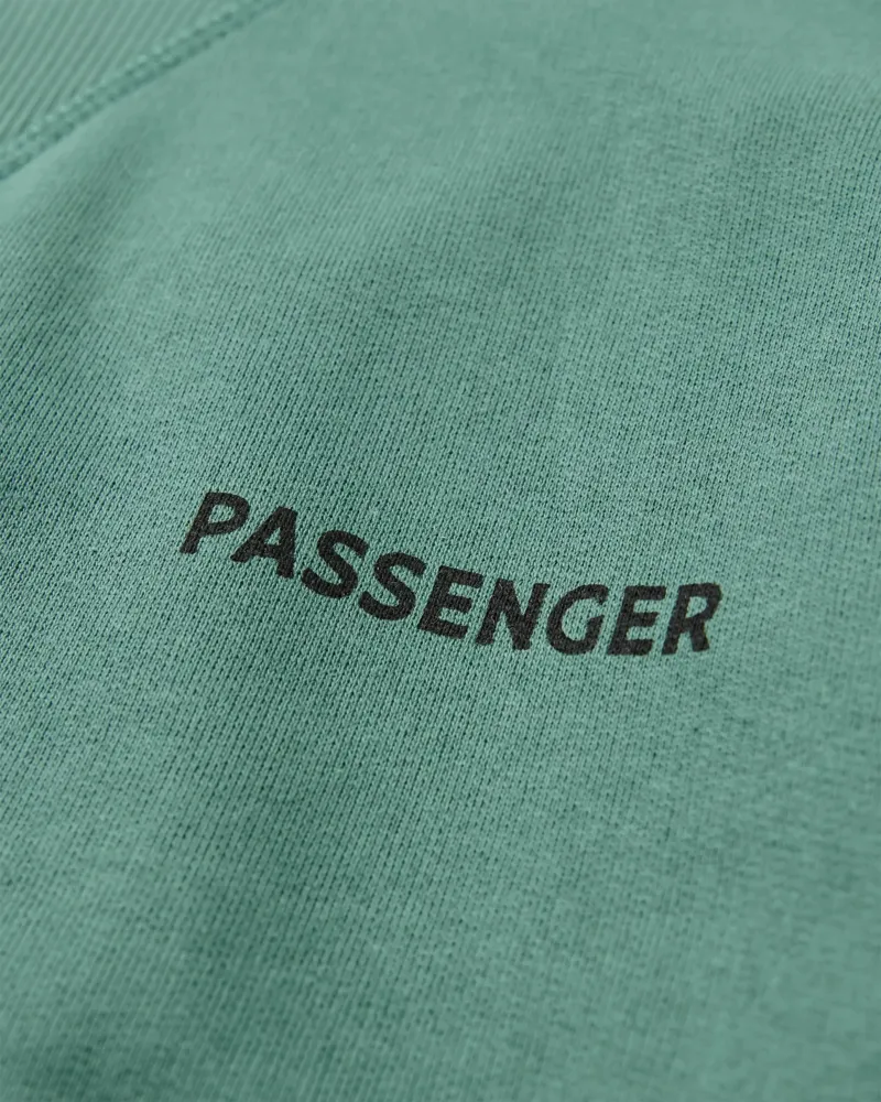 Passenger Mens Roamer Recycled Cotton Sweatshirt in Deep Ocean-4