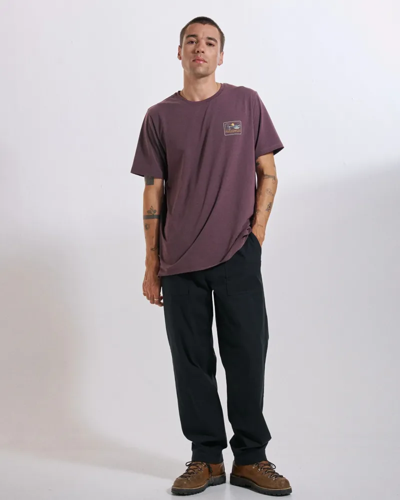Passenger Mens Roamer Recycled Active T-Shirt in Brambleberry-4