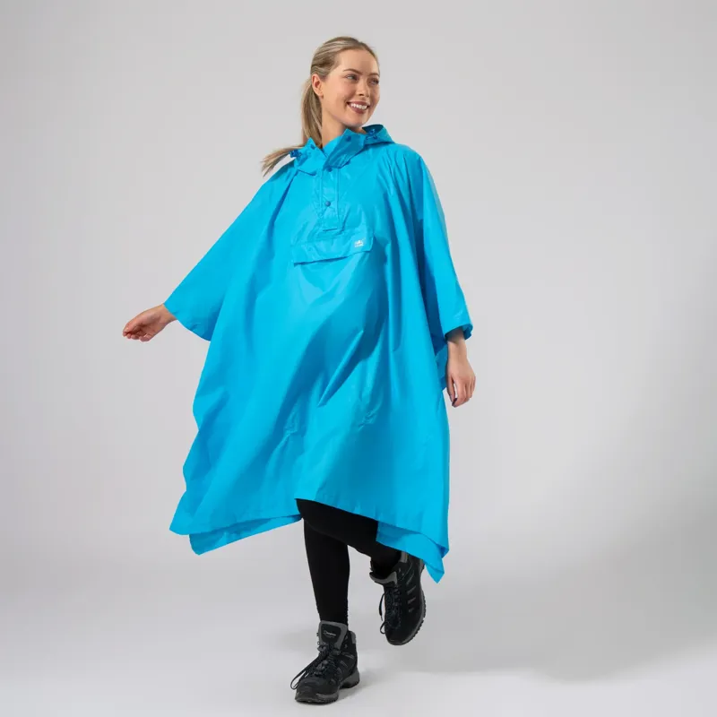 Mac in a Sac Origin 2 Poncho in Neon Blue-2