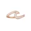 Pura Vida Enameled Wave Ring in Rose Gold