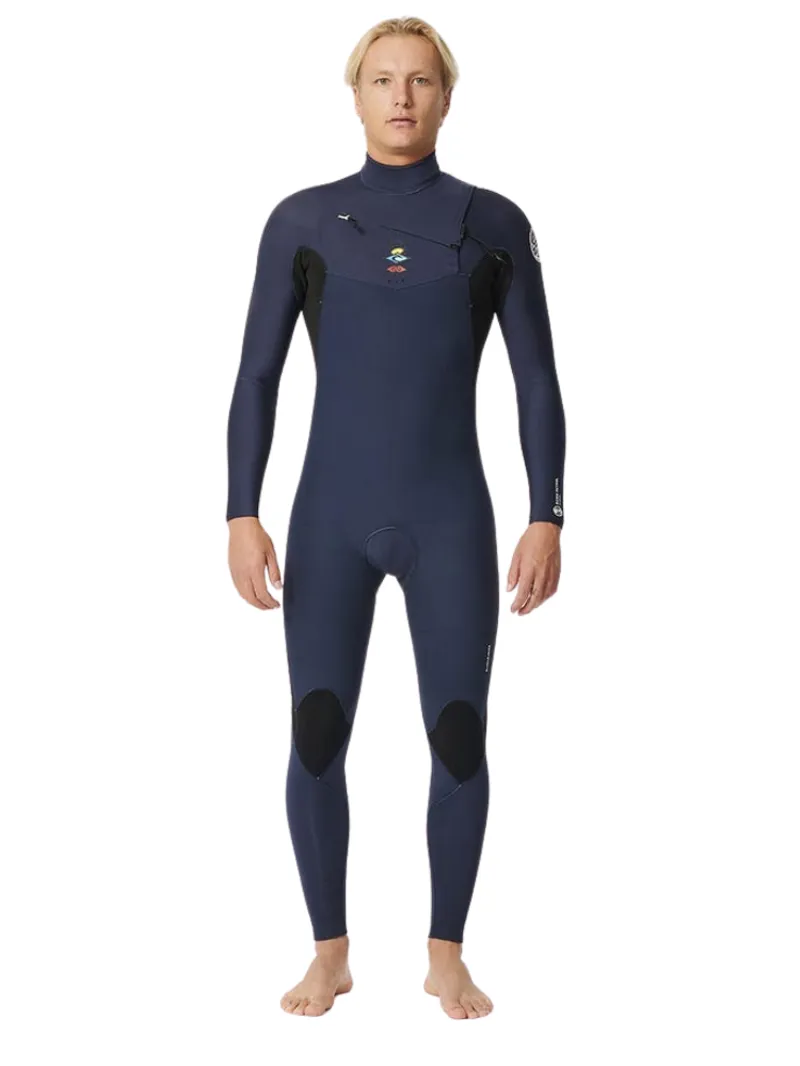 Rip Curl Mens Dawn Patrol Chest Zip 5/3GB in Dark Navy