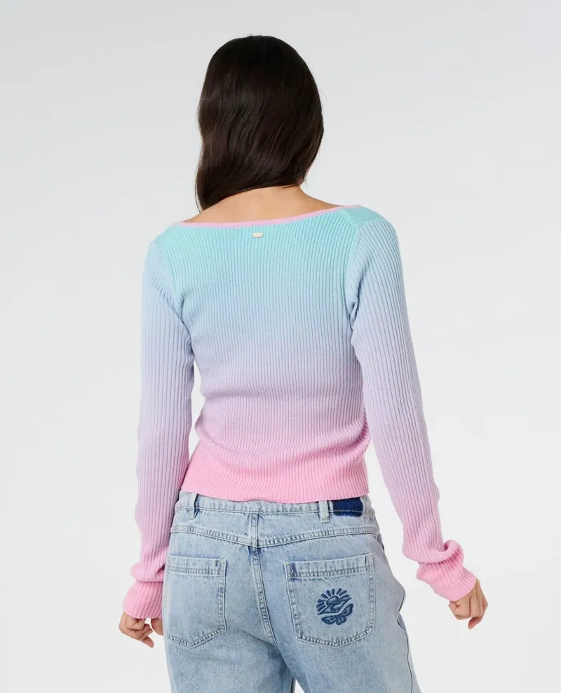 Rip Curl Catalina Ombre Knit Top Women's in Multico-3