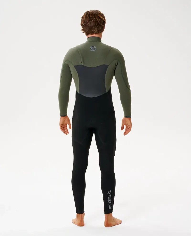 Rip Curl Flashbomb Chest Zip 3/2 Men's Wetsuit in Deep Cactus-2