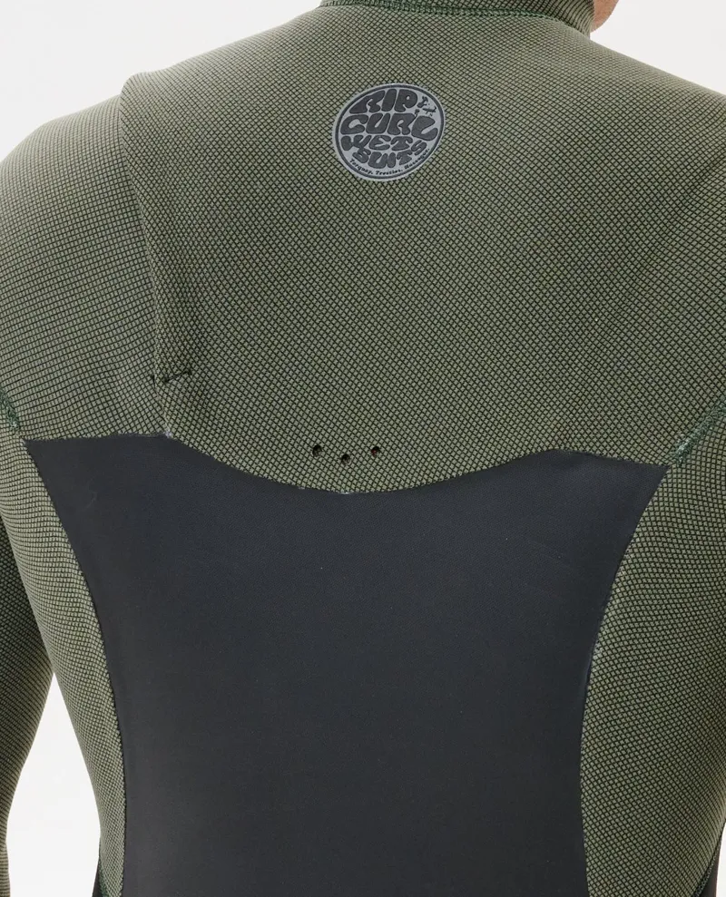 Rip Curl Flashbomb Chest Zip 3/2 Men's Wetsuit in Deep Cactus-4