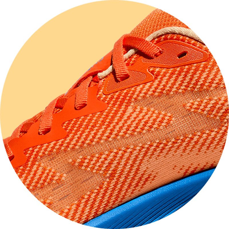 Hoka Mens Clifton 9 in Cerise/Cloudless-4