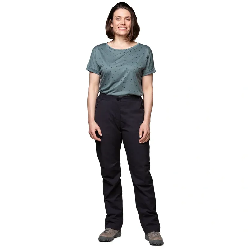 Sprayway Womens All Day Rainpant Short Length in Black-2