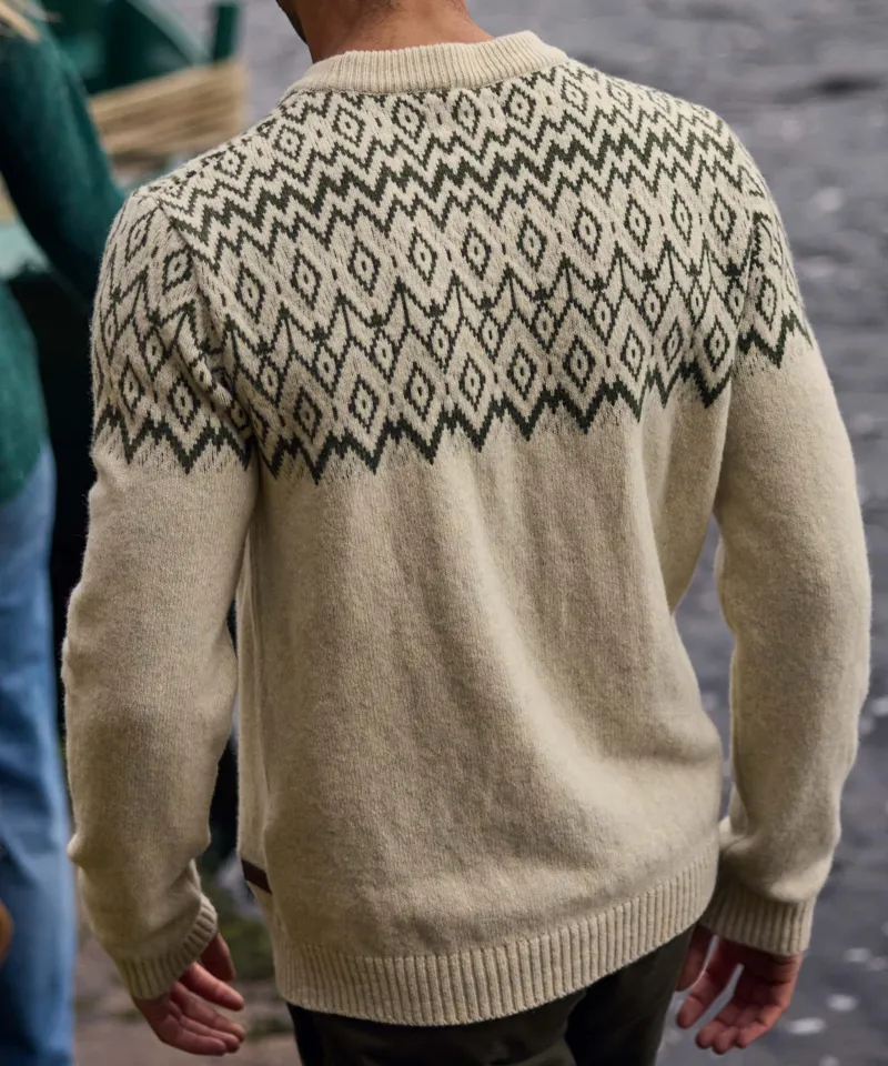 Sherpa Adventure Gear Mens Dipak Crew Neck Sweater in Bardiya Sand-9