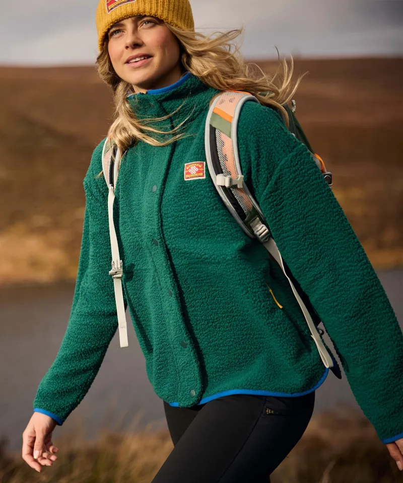 Sherpa Adventure Gear Womens Tarcho Full Zip Fleece Jacket in Emerald-7