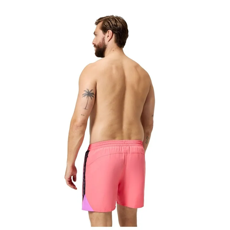Speedo Mens Hyperboom Splice 16 Inch Watershort in Coral Sands-6