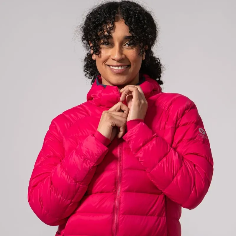 Venture Womens Summit Down Jacket in Pink-6