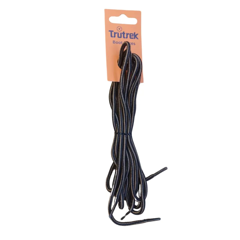 TruTrek Boot Laces 160cm in Brown / Black