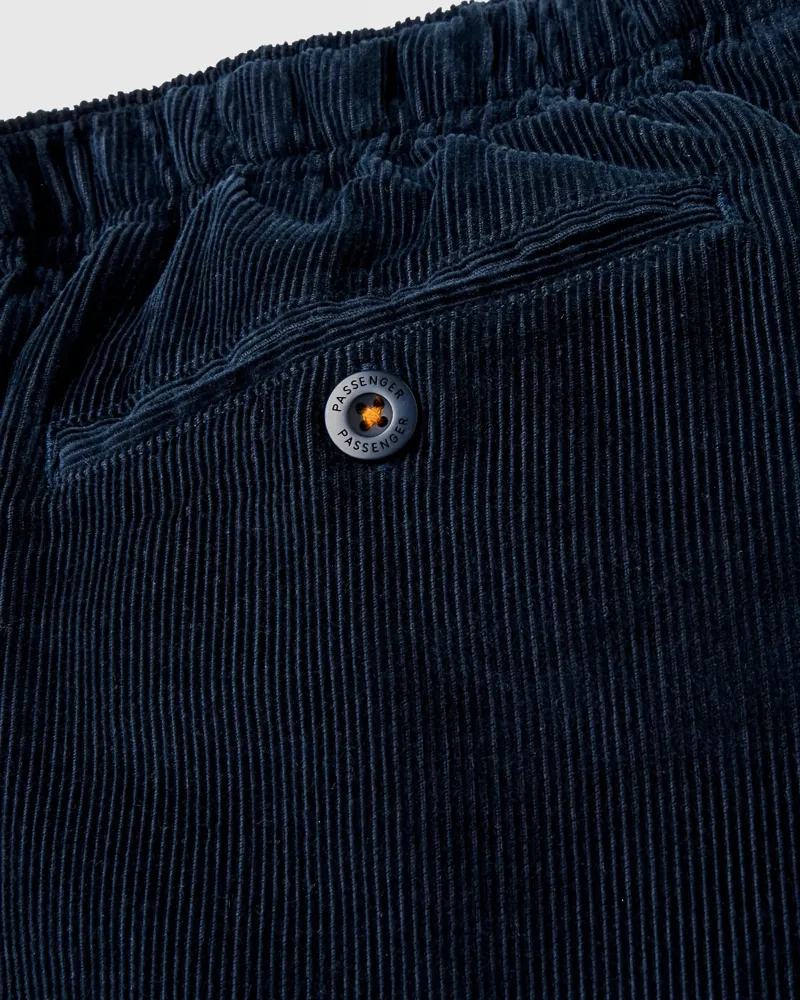 Passenger Mens Adventurer Cord Trouser Regular Length in Deep Navy / Deep Navy-4