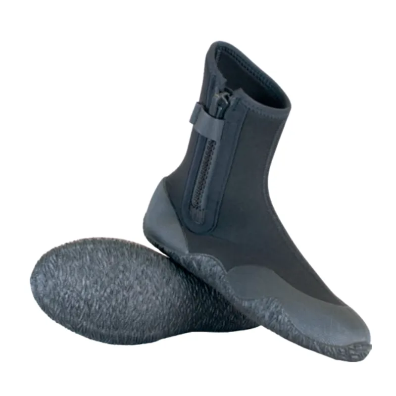Alder 5mm Zipped Junior Boots in Black/Grey