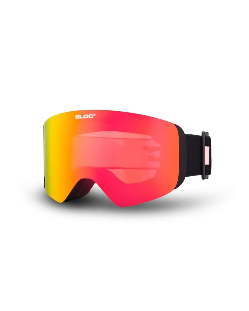 Bloc Thirty-Five in Matt Black with Brown Red Mirror Lens