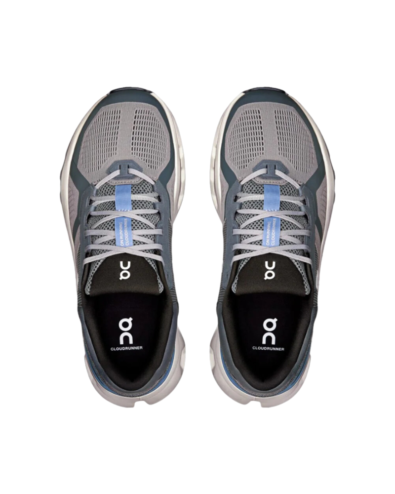 On Mens Cloudrunner 2 in Alloy / Chambray-1