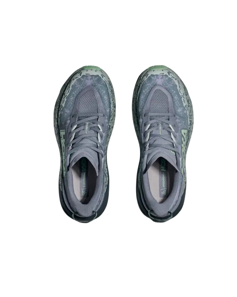 Hoka Womens Speedgoat 6 in Moonlight / Thunder Cloud-1