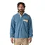 Patagonia Mens Light Weight Synch Snap-T Pullover in Still Blue
