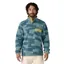 Patagonia Mens Light Weight Synch Snap-T Pullover in Quilty Fitz / Wetland Blue