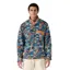 Patagonia Mens Light Weight Synch Snap-T Pullover in Swallowtail Geo / Still Blue