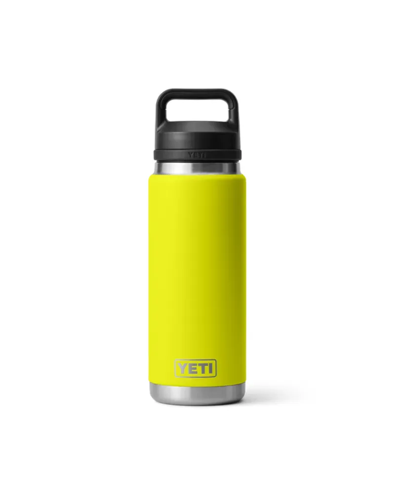 Yeti Rambler 26oz Straw Bottle in Firefly Yellow