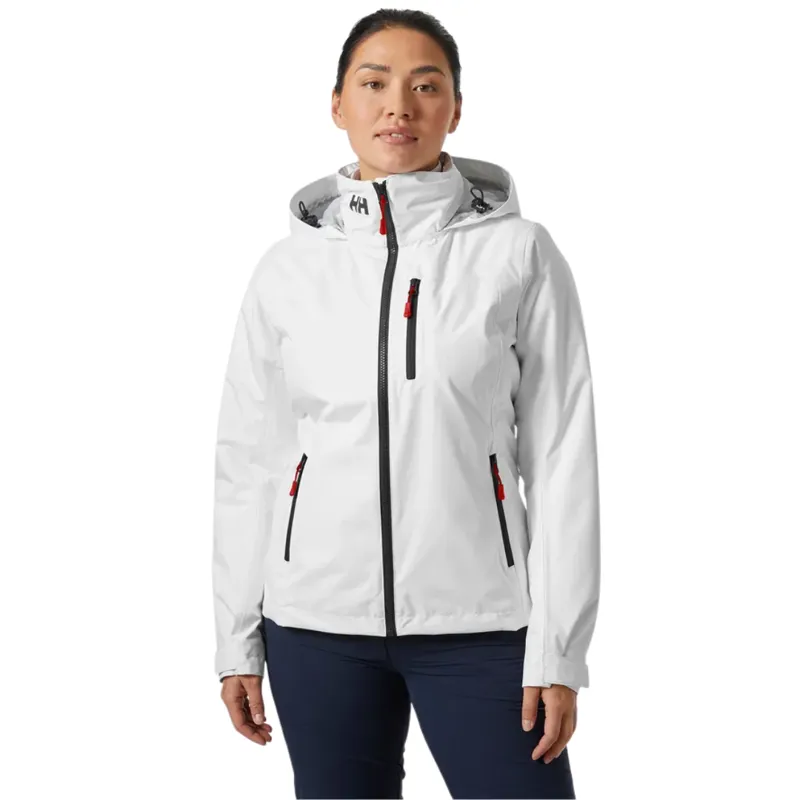 Helly Hansen Womens Crew Hooded Midlayer Jacket 2.0 in White