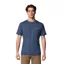 Columbia Mens Kwick Hike Back Graphic S/S Tee in Collegiate Navy Planet Watch