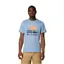 Columbia Mens Path Lake Graphic Tee II in Ripple Blue Peaceful Perspective