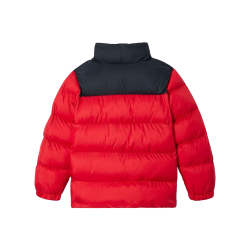 Columbia Kids Puffect II Jacket in Mountain Red / Black-1