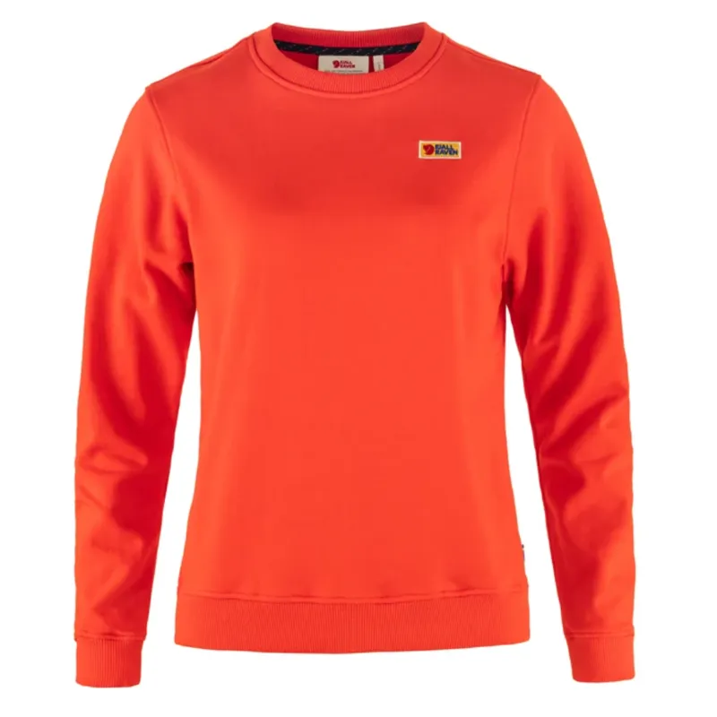 Fjallraven Womens Vardag Sweater in Flame Orange
