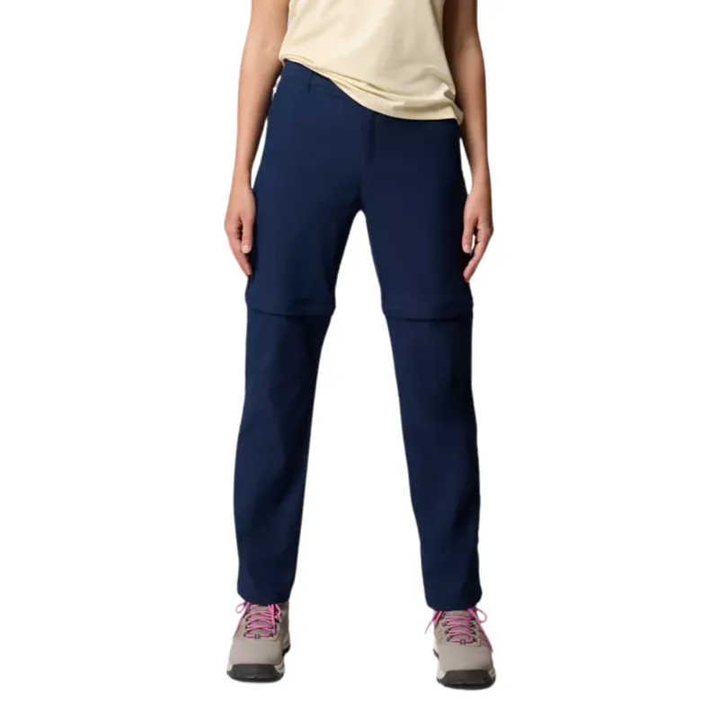 Columbia Womens Leslie Falls Convertible Pant Regular Length in Collegiate Navy