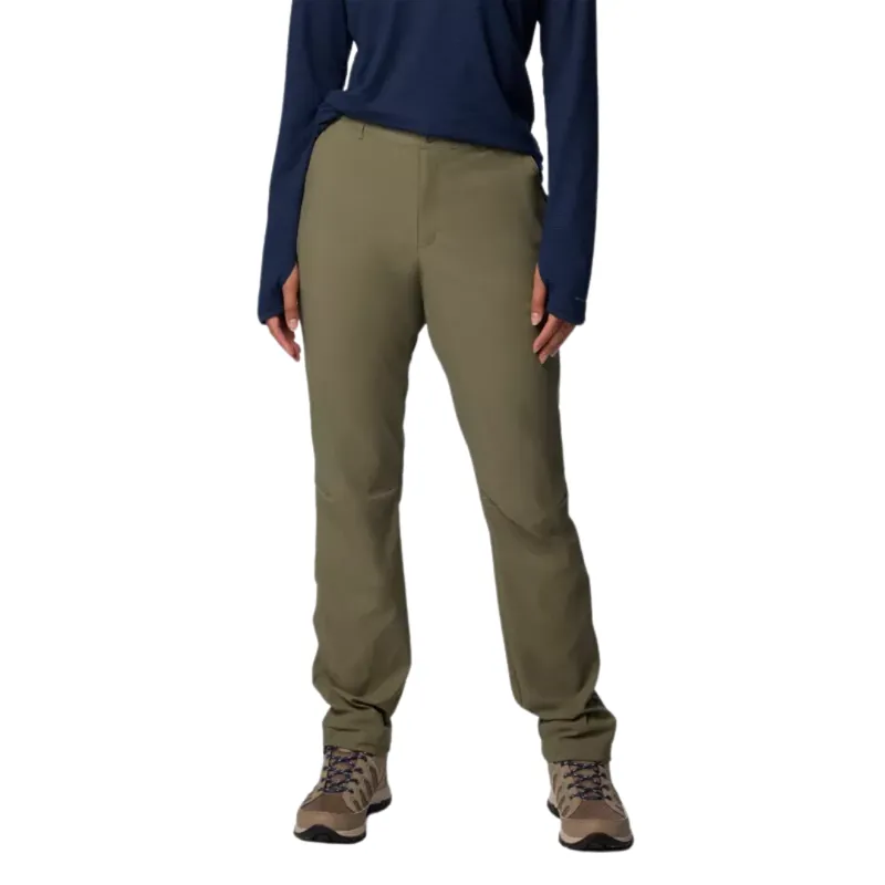 Columbia Womens Leslie Falls Pant II Regular Length in Stone Green