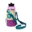 Columbia Trail Traveler Water Bottle Sling in Lemon Wash / Razzle/ River Blue