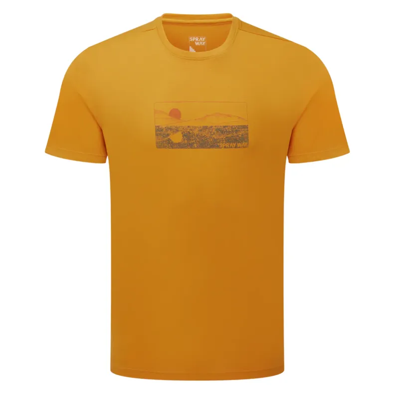 Sprayway Mens Mirror Tee in Turmeric